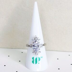 New Bomb Party “The Sterling Club” Ring Size 8 RBP3018